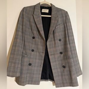 Aritzia  Babaton Gray Plaid Women's Blazer